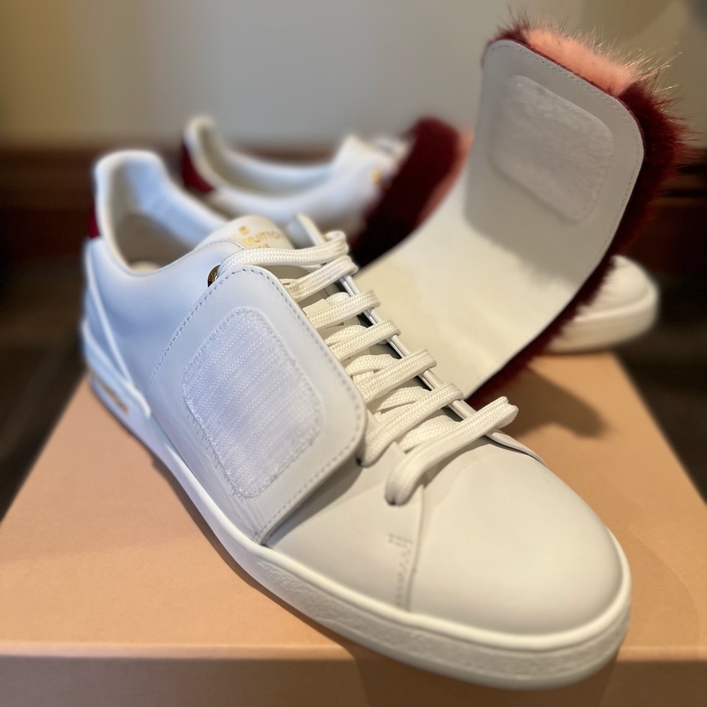 Louis Vuitton Women’s Fur Trimmed Sneakers - Picture 7 of 10